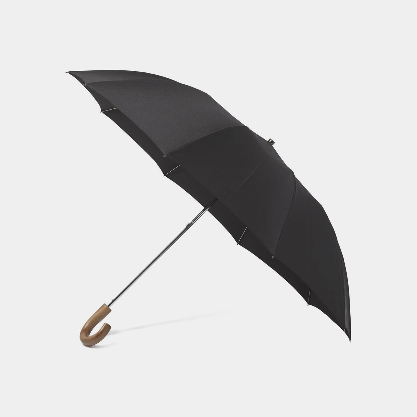 Fox Umbrellas - Black - Maple Crook Handle