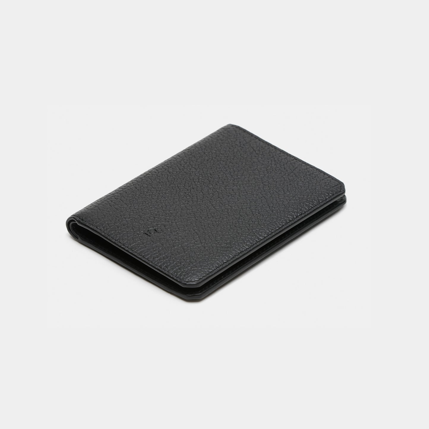 Passport Wallet - Pebbled Black