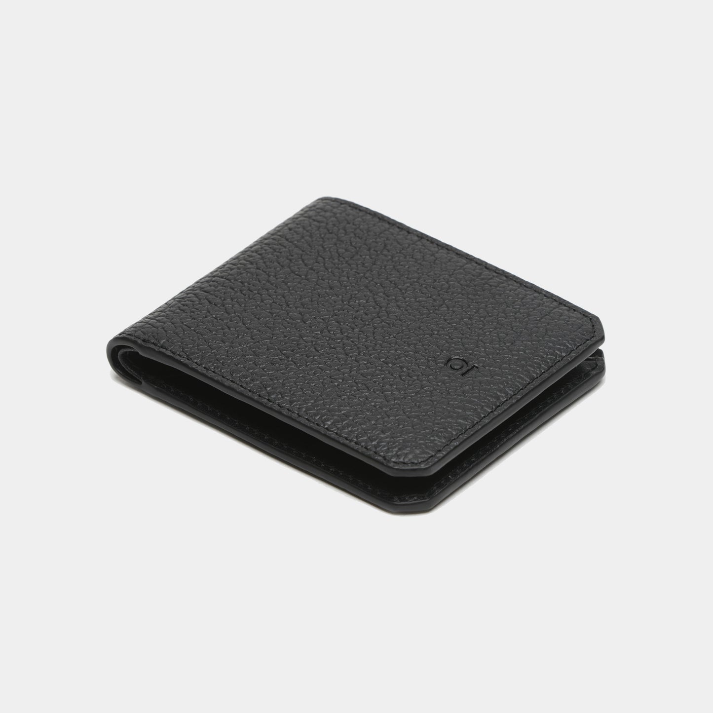 Slim Wallet - Pebbled Black