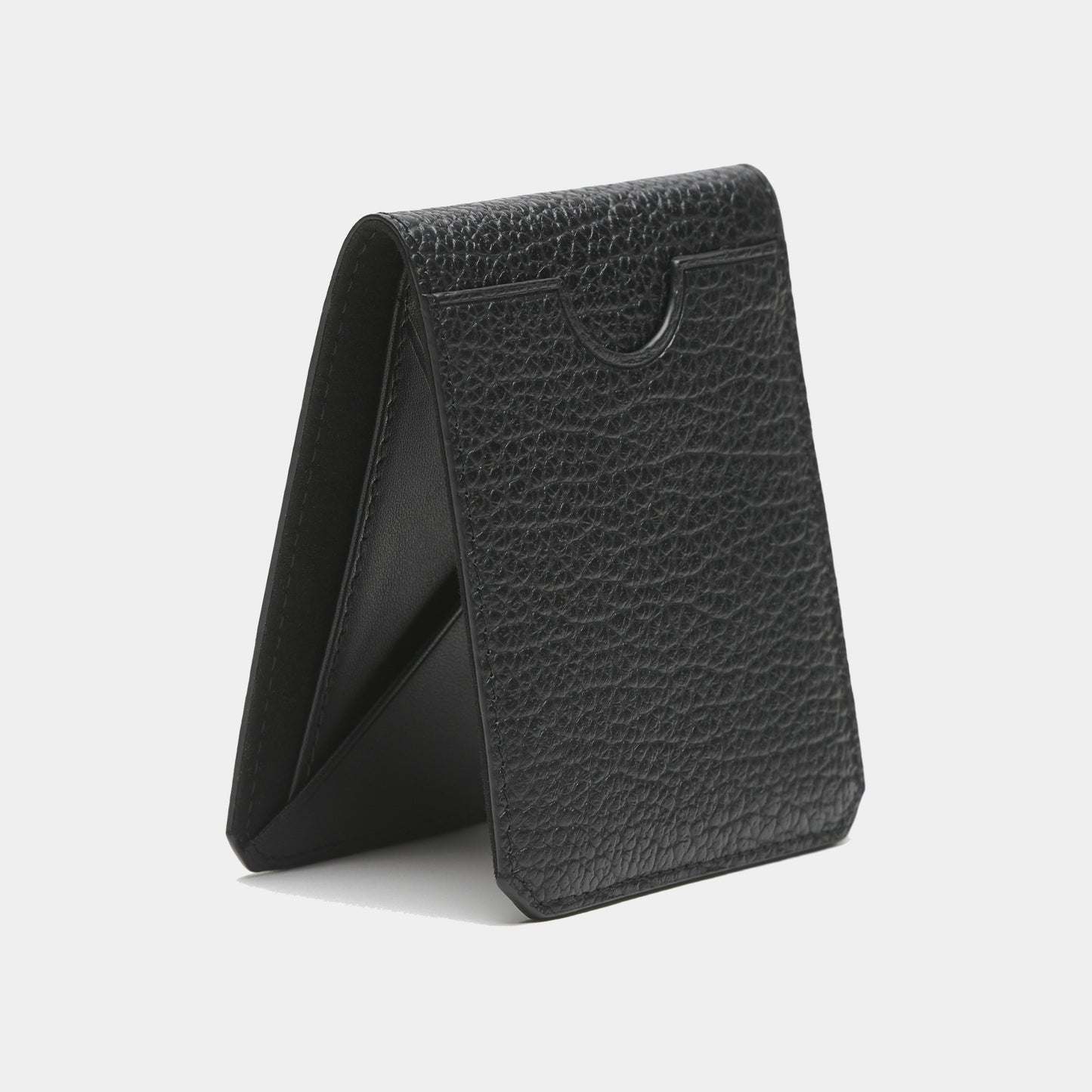 Slim Wallet - Pebbled Black
