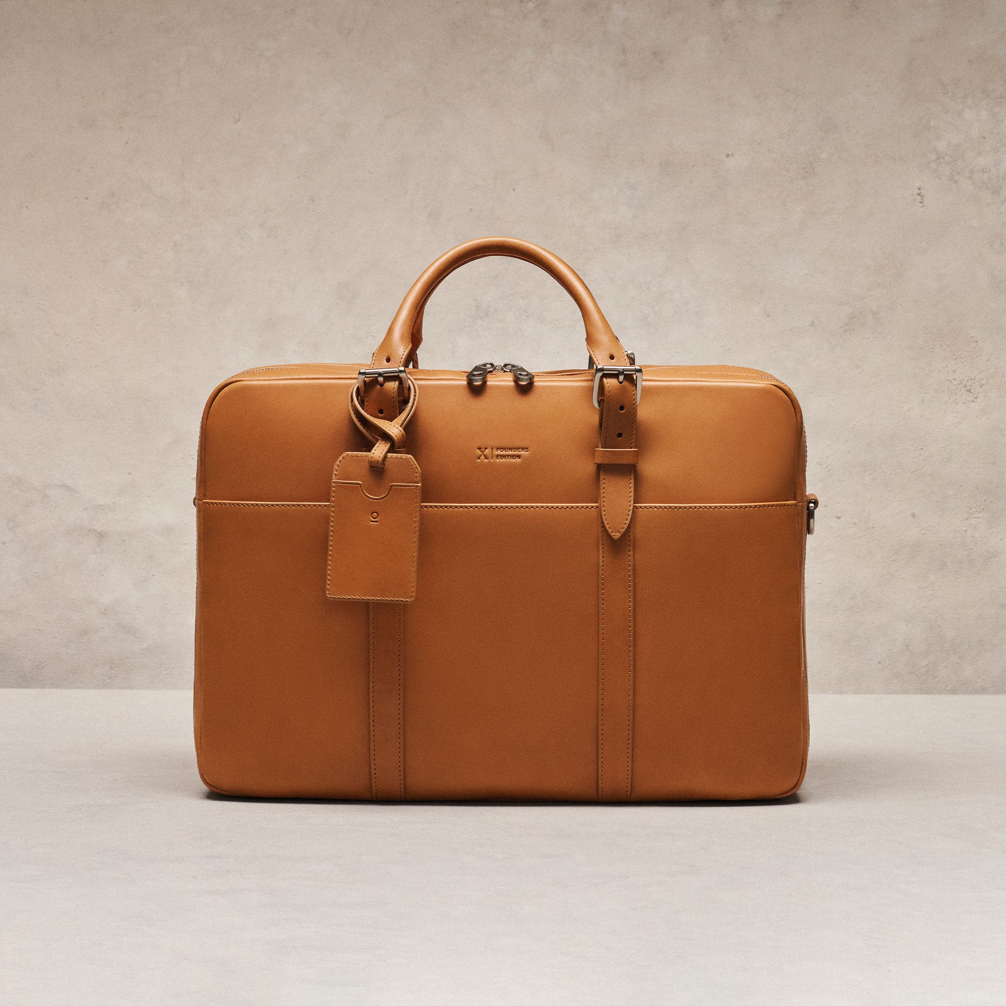 Cary Briefcase - Founders Edition - Tan | Stuart & Lau