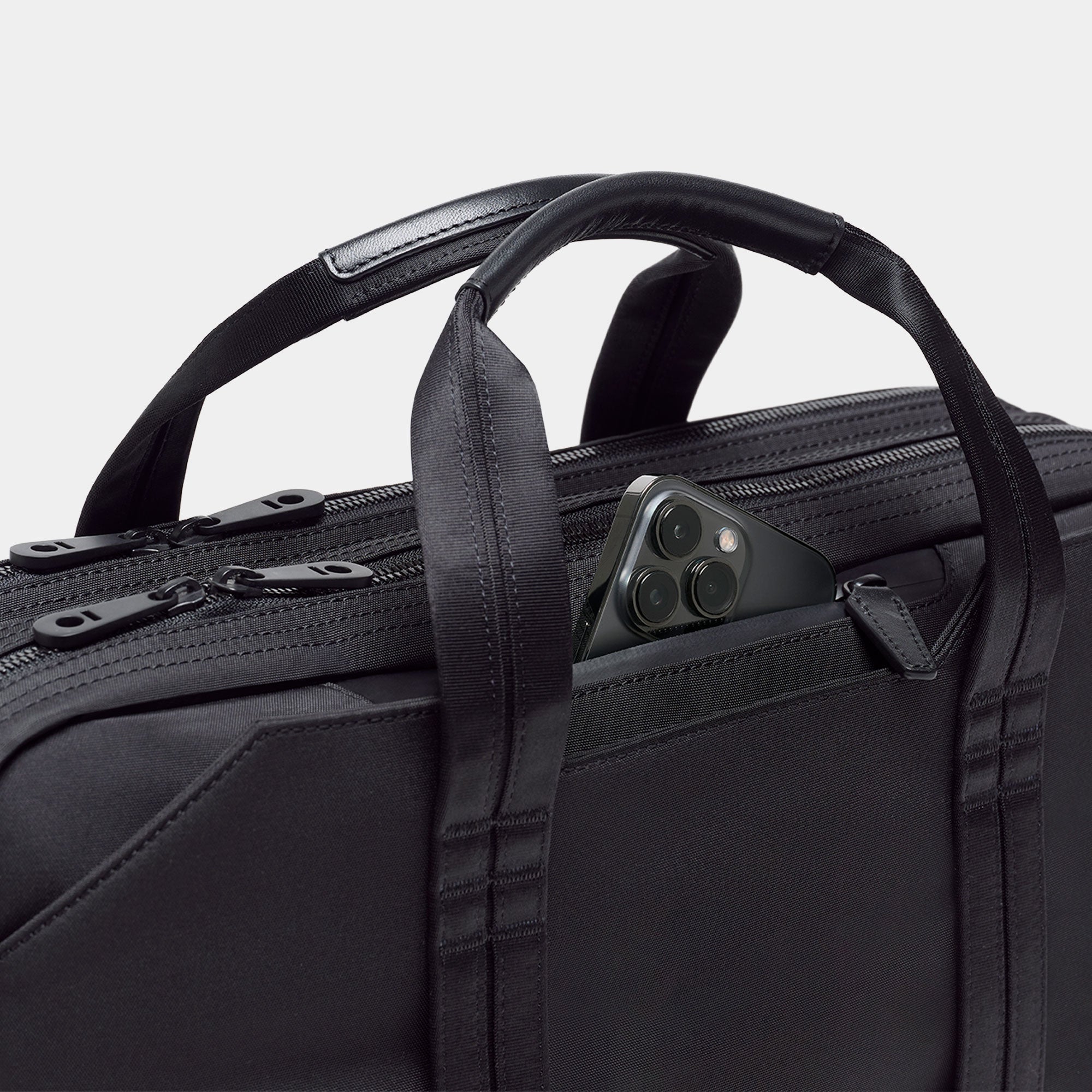 Cary Briefcase – Tokyo Edition Double, Black | Stuart & Lau