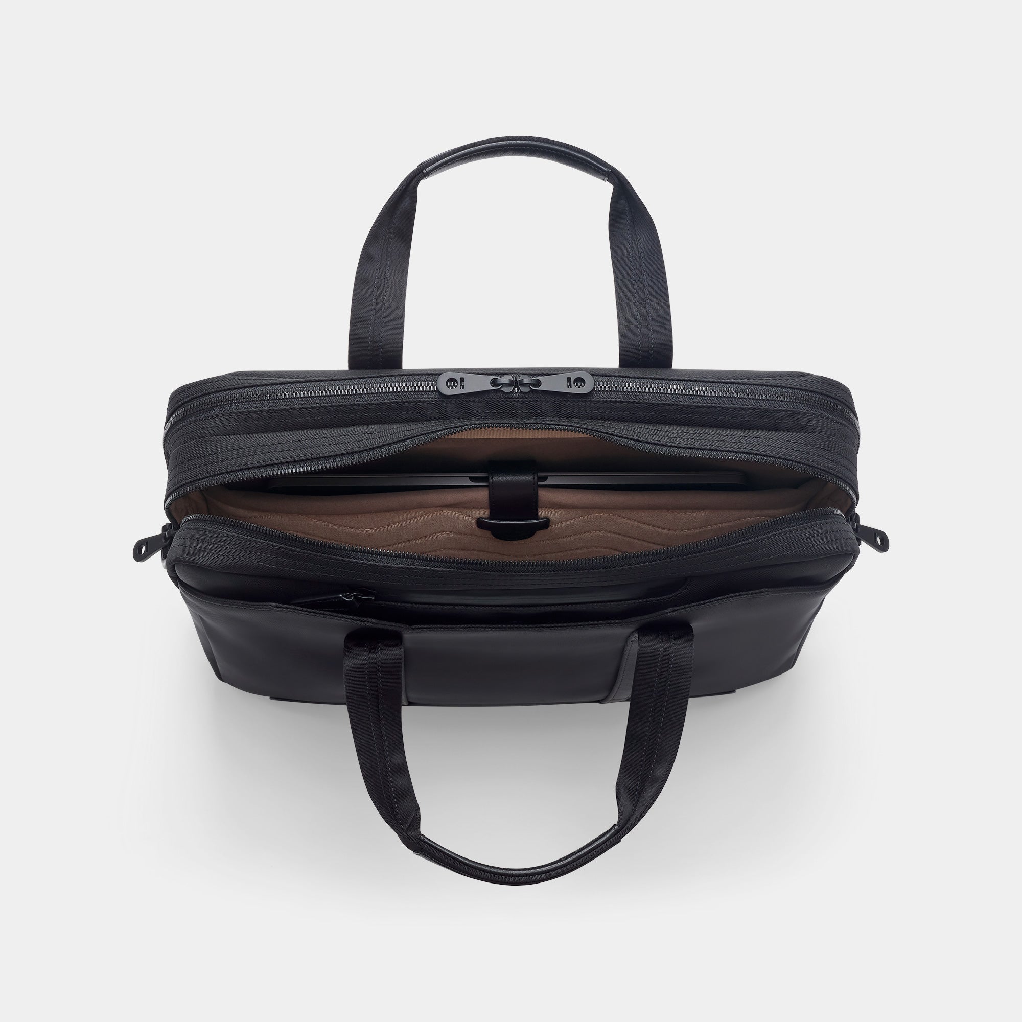 Cary Briefcase – Tokyo Edition Double, Black | Stuart & Lau