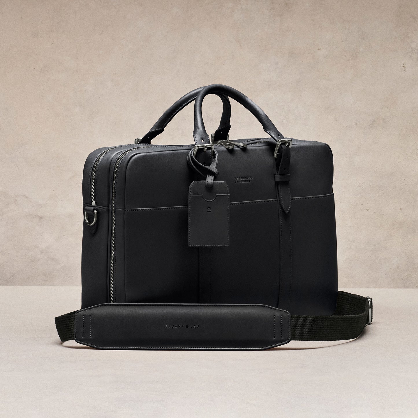 Cary Briefcase - Founders Edition - Horween Essex - Black