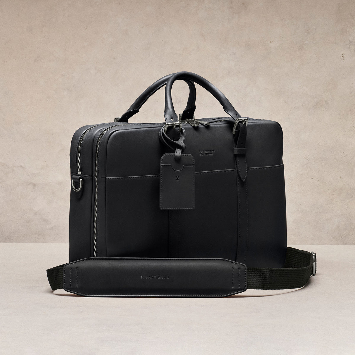 Cary Briefcase - Founders Edition - Horween Essex - Black