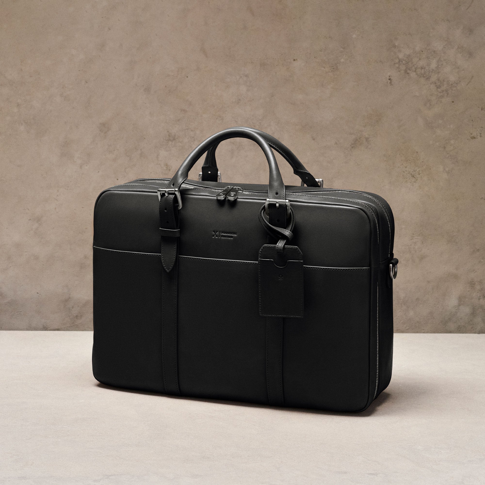 Cary Briefcase - Founders Edition - Black | Stuart & Lau