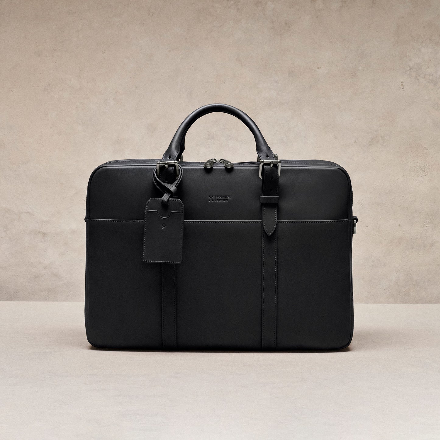 Cary Briefcase - Founders Edition - Horween Essex - Black