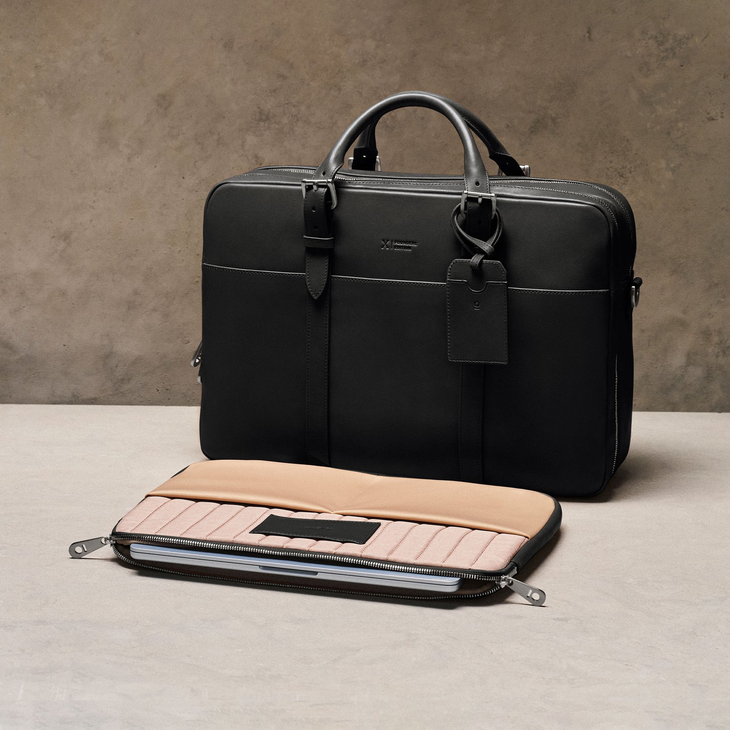 Cary Briefcase - Founders Edition - Horween Essex - Black