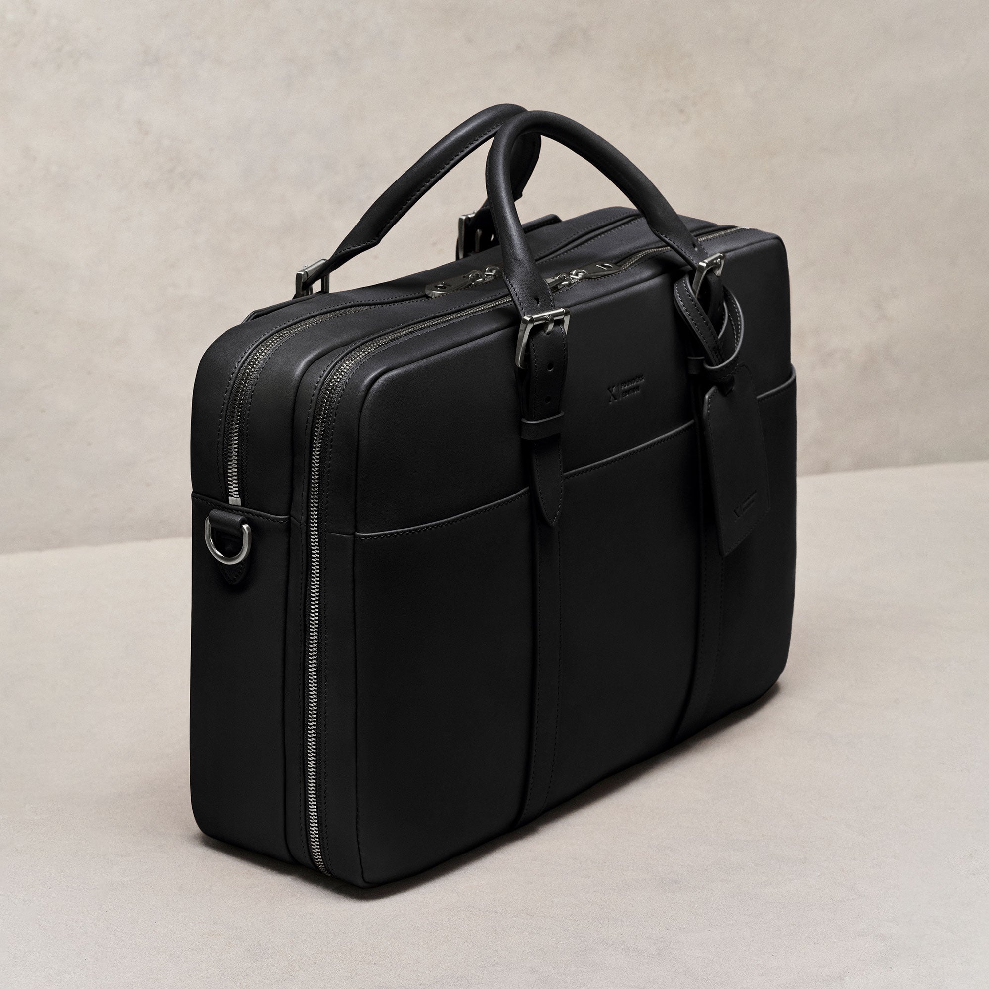 Cary Briefcase - Founders Edition - Black | Stuart & Lau