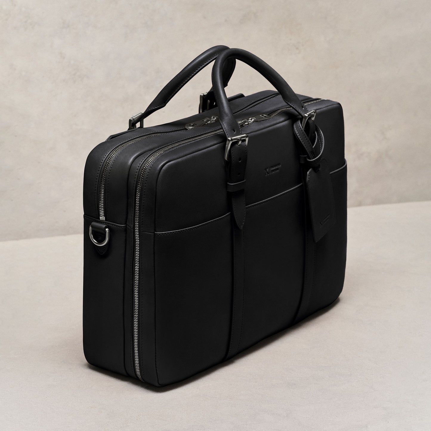Cary Briefcase - Founders Edition - Horween Essex - Black
