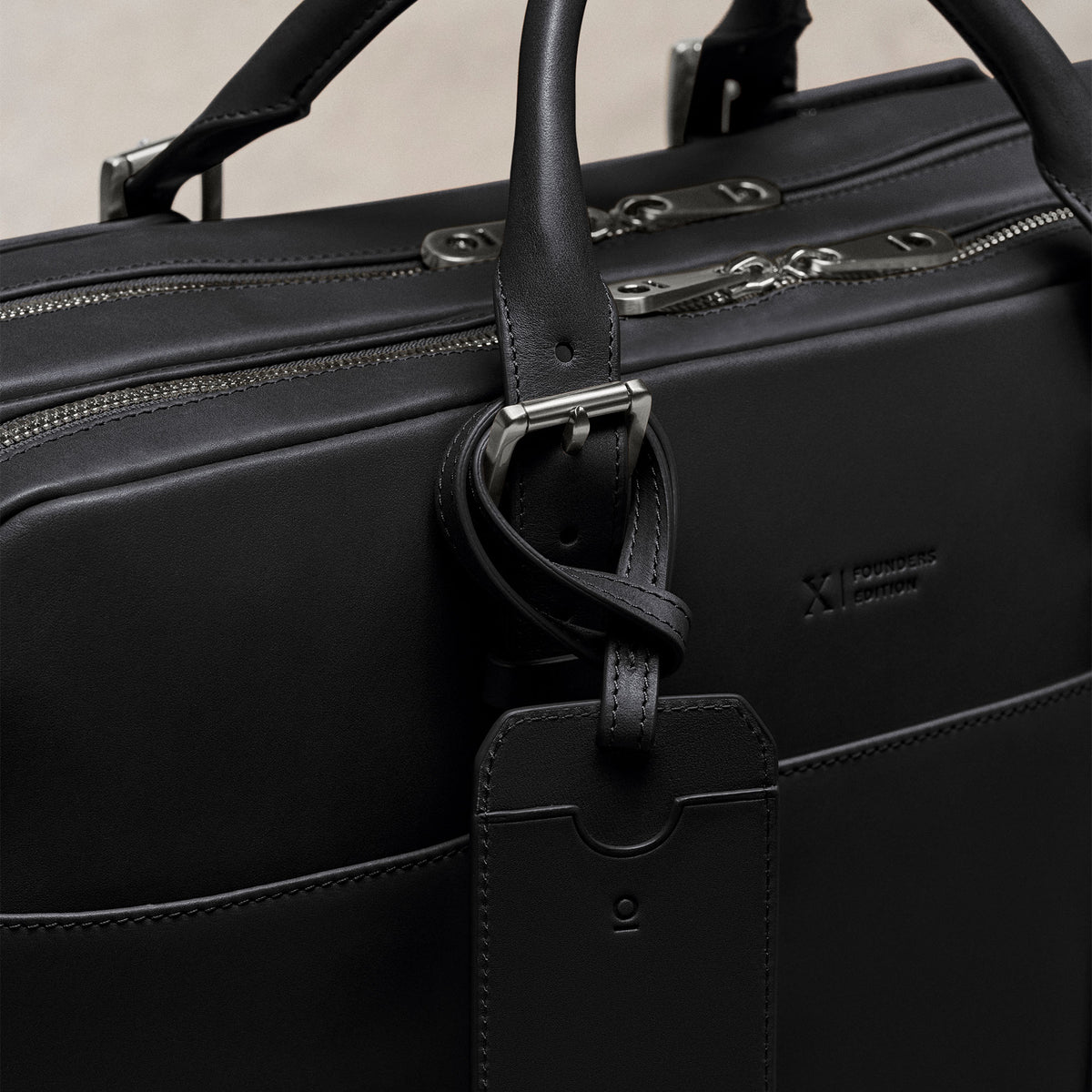 Cary Briefcase - Founders Edition - Horween Essex - Black