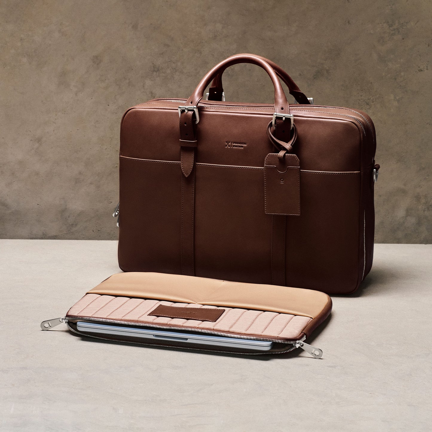 Cary Briefcase - Founders Edition - Horween Essex - Chocolate