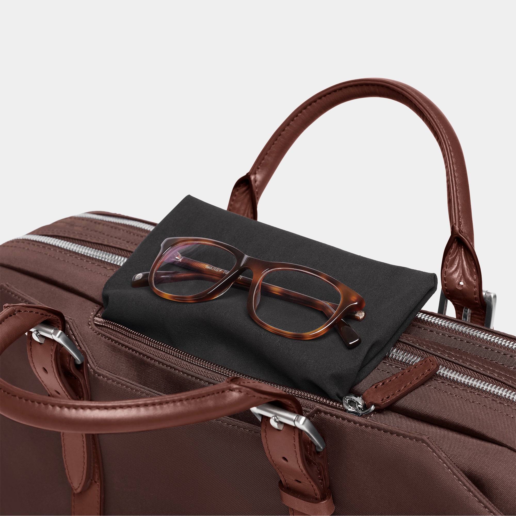 Cary Briefcase - Double - Espresso | Stuart & Lau
