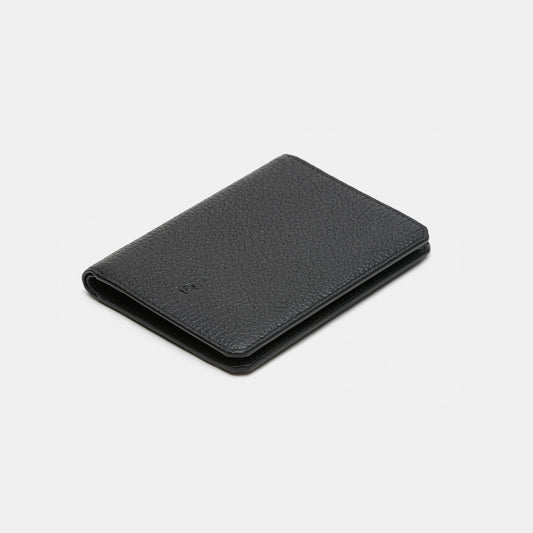 Passport Wallet - Pebbled Black
