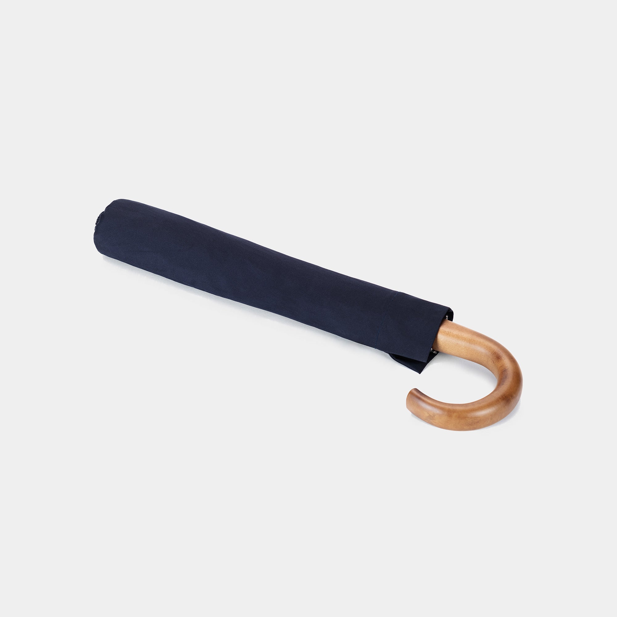Fox Umbrellas | Maple Crook Telescopic Umbrella - Navy | Stuart & Lau
