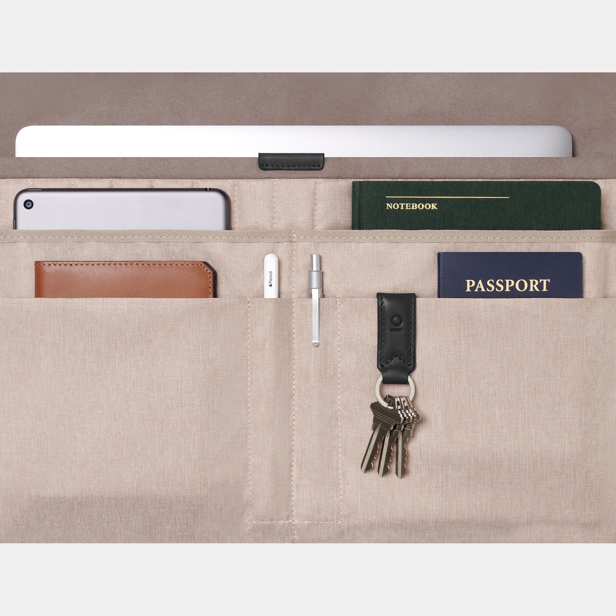 Cary Briefcase – Slim Model, Black | Stuart & Lau