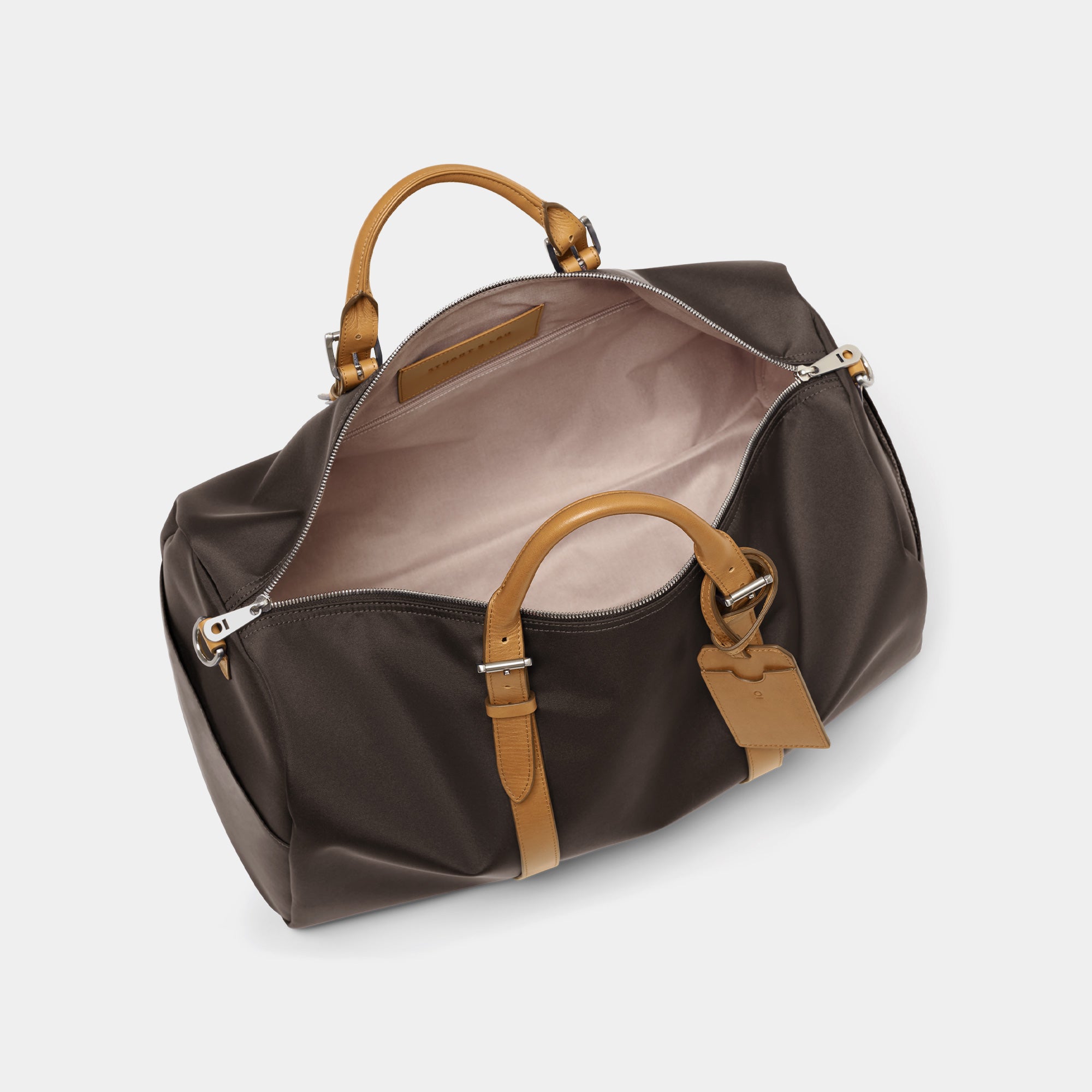 Stuart & Lau | The Monaco - Men's Weekender Bag - Espresso and Tan