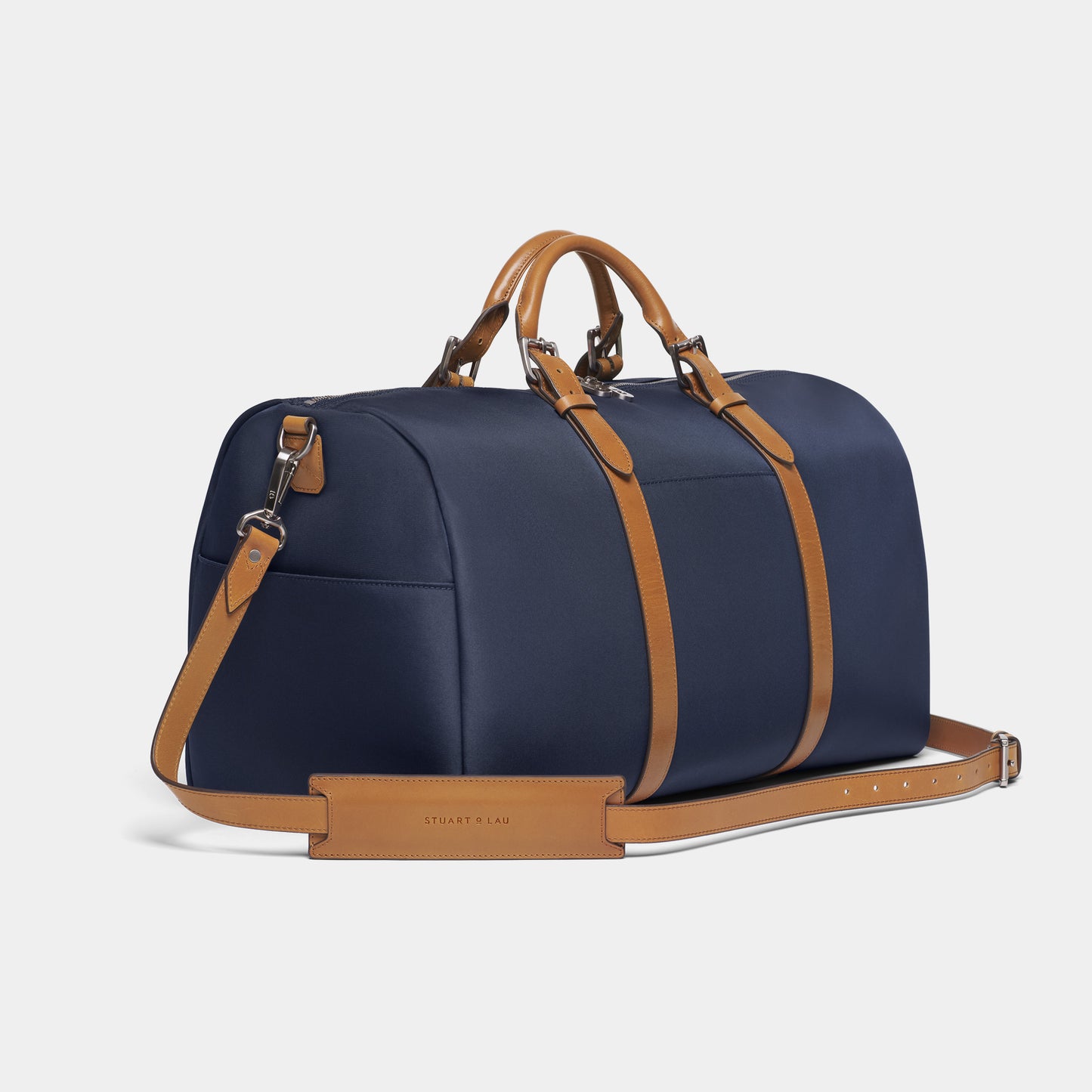 Monaco Weekender - Navy and Tan