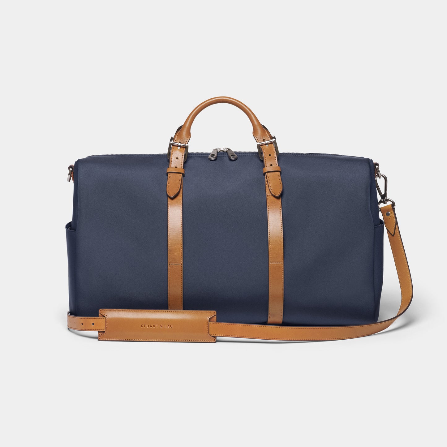 Monaco Weekender - Navy and Tan