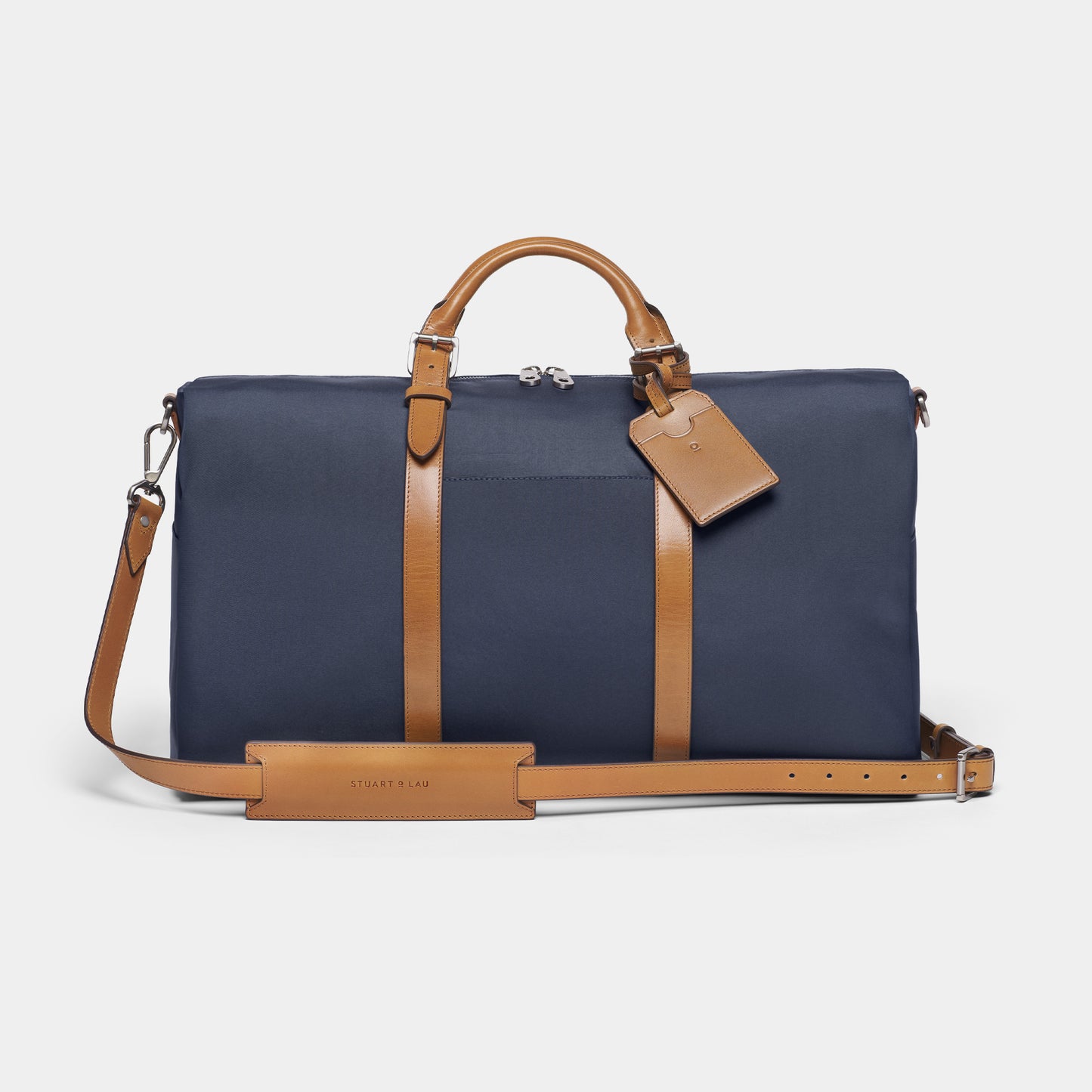 Monaco Weekender - Navy and Tan