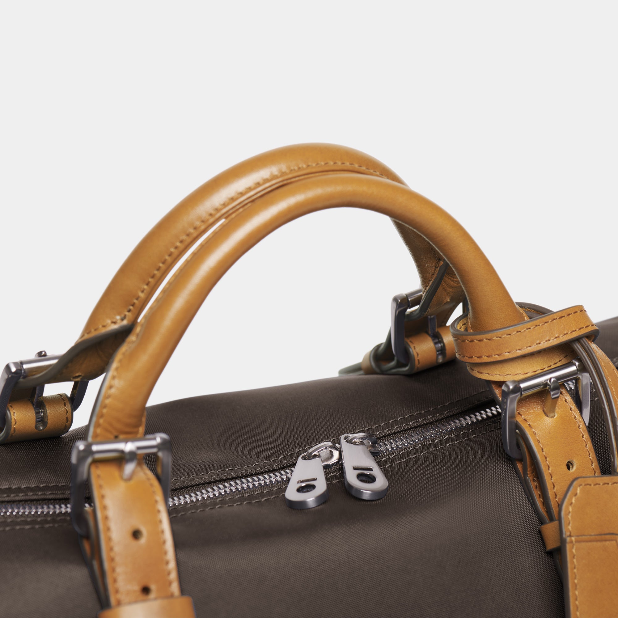 Stuart & Lau | The Monaco - Men's Weekender Bag - Espresso and Tan