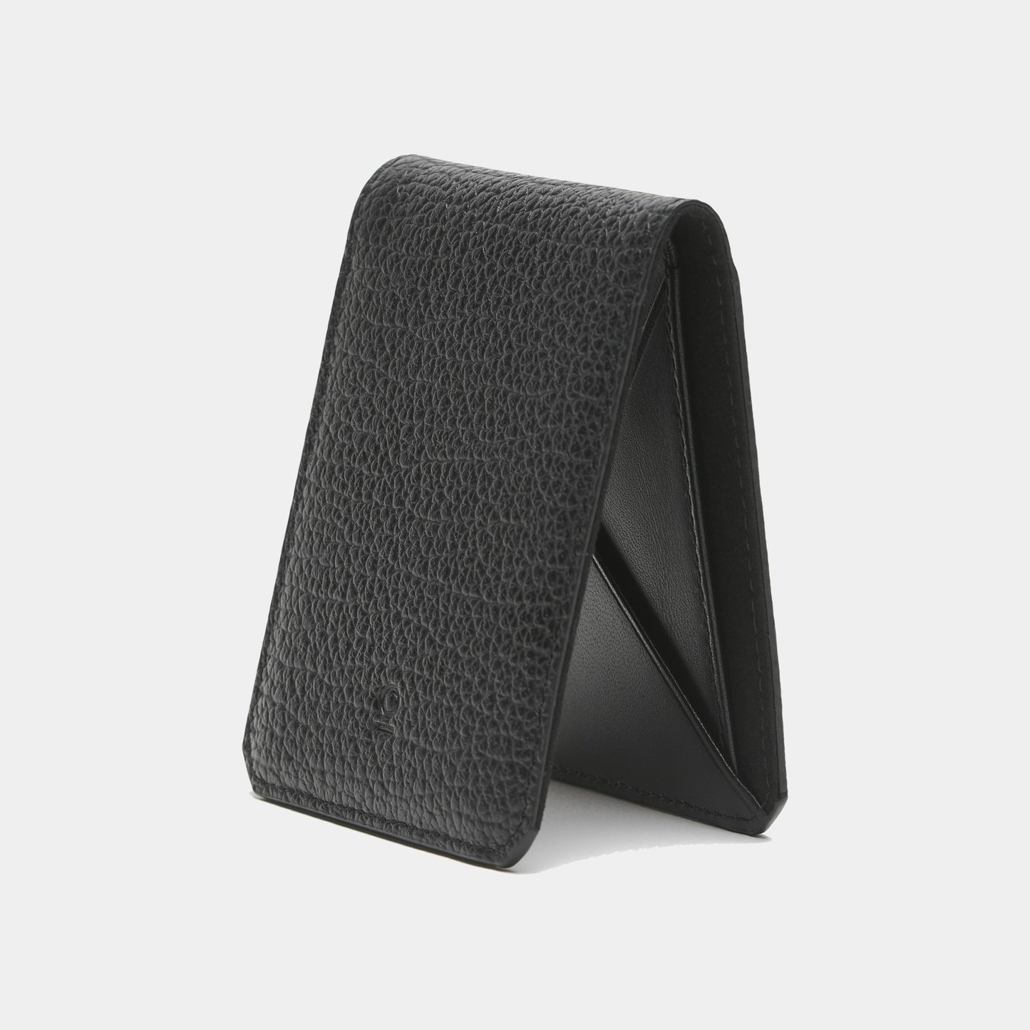 Slim Wallet - Pebbled Black